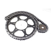 TRIUMPH TRIDENT 660 T2017173 KIT CATENA CORONA PIGNONE (KM 5.000) 21 - 24 CHAIN SPOCKETS KIT