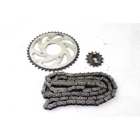 SUZUKI GSX S 125 6451123K00 2761012K00122 KIT CATENA CORONA PIGNONE WDL0 22 - 24 SPROCKETS CHAIN KIT