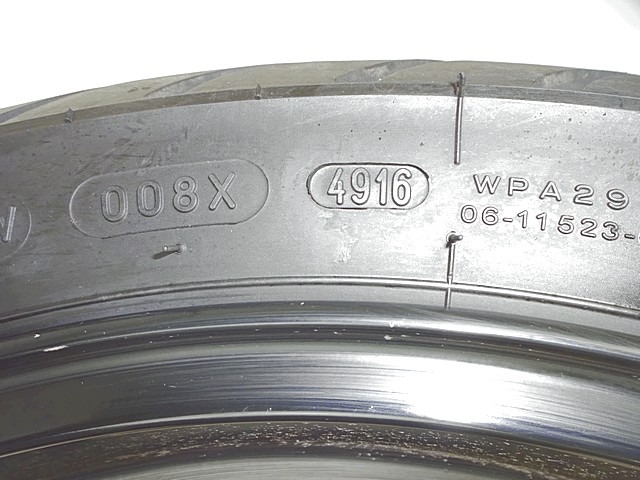 JANTE EN ALLIAGE LUMINEUX ARRI?RE OEM N. 410730652R2 PI?CES DE  D'OCCASION  MOTO KAWASAKI Z 300 ABS ER300A B1 X (2015 - 2016) D?PLACEMENT 300 cc ANN?E DE CONSTRUCTION  2015