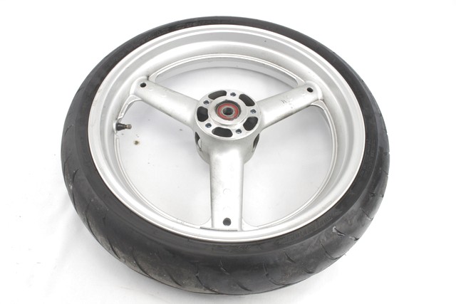 SUZUKI SV 650 5411103FA1Y6G CERCHIO RUOTA ANTERIORE 17X3.50 99 - 02 FRONT WHEEL LEGGERMENTE STORTA CON GRAFFI