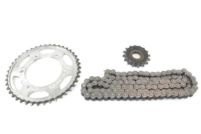 YAMAHA MT-07 1WS254430000 945824010800 1WS174600000 KIT CATENA CORONA PIGNONE TRASMISSIONE KM 3.500 14 - 16 DRIVE CHAIN KIT 