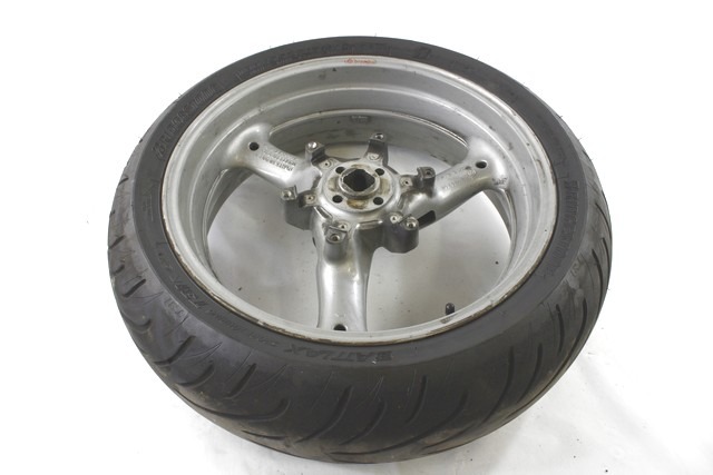 MOTO GUZZI NORGE 1200 977268 CERCHIO RUOTA POSTERIORE 5.5X17 06 - 10 REAR WHEEL SEGNI DI USURA BULLONE DISCO DA RIMUOVERE