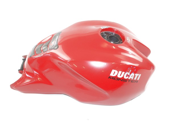 DUCATI MONSTER 797 58612571A SERBATOIO BENZINA 17 - 18 FUEL TANK CON GRAFFI E AMMACCATURE