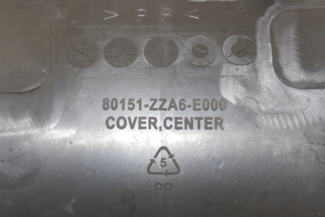 KAWASAKI J 300 14092Y037933 COVER TUNNEL CENTRALE 17 - 21 CENTRAL COVER 80151ZZA6E000 LEGEGRI SEGNI DI USURA