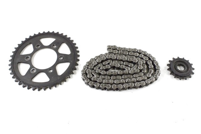 KAWASAKI Z 900 RS 420410163 920570672 131440579 KIT CATENA CORONA PIGNONE ZR900C 18 - 23 DRIVE CHAIN SPROCKETS KIT