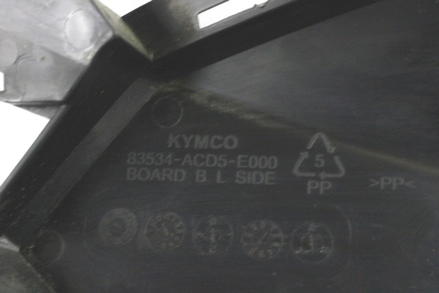 KYMCO DOWNTOWN 350 TCS 83534ACD5E000 FIANCHETTO PEDANA SINISTRA 21 - 23 LEFT SIDE COVER ATTACCO CREPATO RIPARABILE