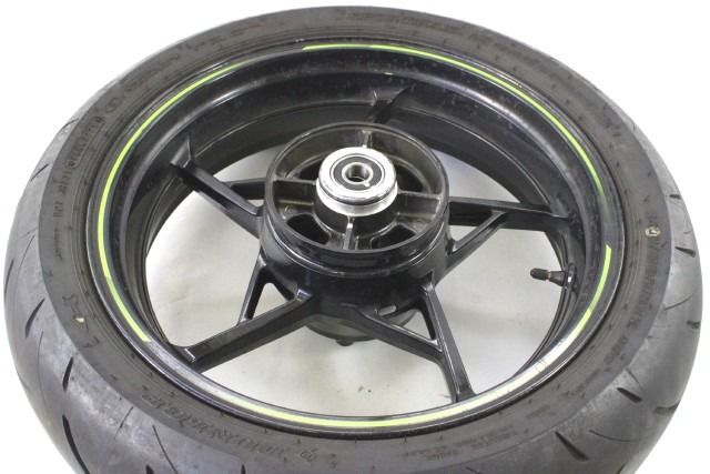 KAWASAKI Z 650 410730704QT CERCHIO RUOTA POSTERIORE 17X4.50 21 - 24 REAR WHEEL PICCOLO GRAFFIO PNEUMATICO OK