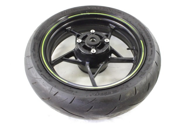 KAWASAKI Z 650 410730704QT CERCHIO RUOTA POSTERIORE 17X4.50 21 - 24 REAR WHEEL PICCOLO GRAFFIO PNEUMATICO OK