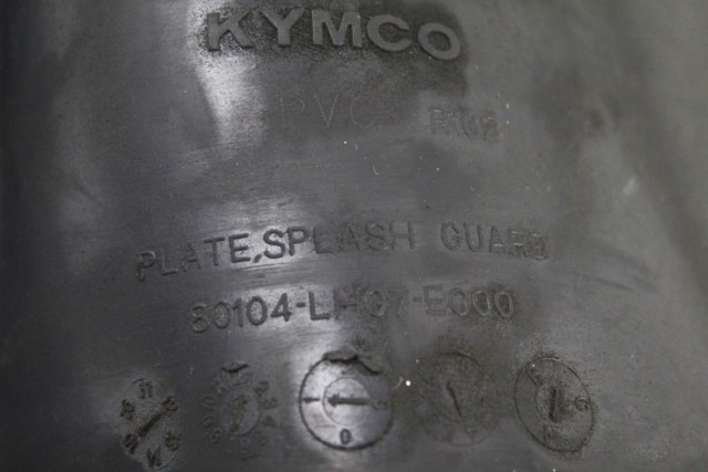 KYMCO G-DINK 300 80104LHG7E000 PARAFANGO PARASPRUZZI POSTERIORE 11 - 17 REAR SPLASH GUARD