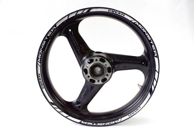 DUCATI MONSTER 696 50121291AB CERCHIO RUOTA ANTERIORE 17X3.50 08 - 14 FRONT WHEEL LEGGERI SEGNI DI USURA