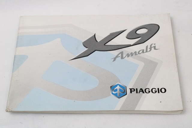 PIAGGIO X9 180 AMALFI MANUALE USO E MANUTENZIONE 00 - 02 OWNER'S MANUAL