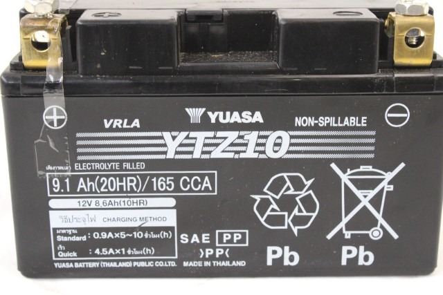 BATTERIA MOTO YUASA YTZ10S 12V 9AH 190CCA BATTERY