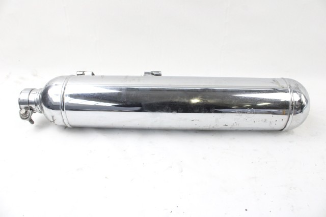 ROYAL ENFIELD SUPER METEOR 650 RLX00827 MARMITTA SILENZIATORE SCARICO SINISTRA 23 - 25 LEFT MUFFLER CON PICCOLI GRAFFI