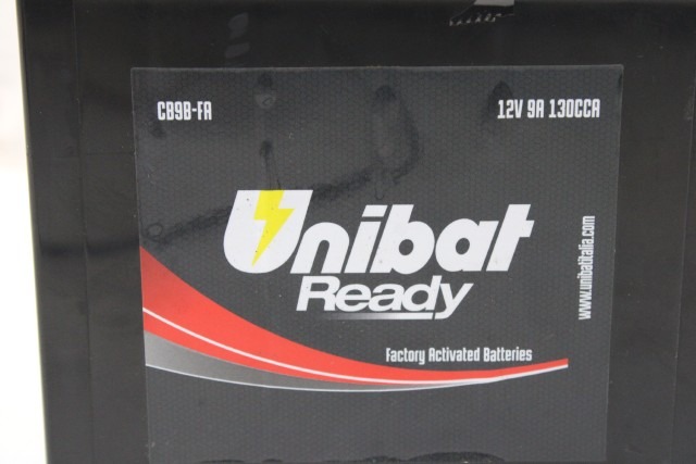 BATTERIA PER MOTO UNIBAT READY CB9B-FA 12V 9A 130CCA BATTERY