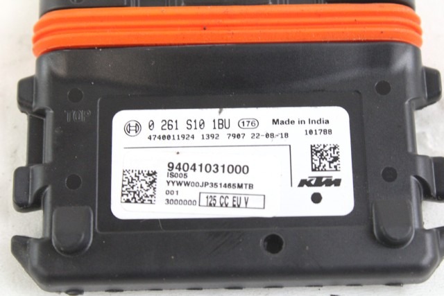 KTM 125 DUKE 28141031000R 93011066044 KIT CHIAVE ECU ACCENSIONE 21 - 23 ECU LOCKS ECU KEYS KIT 94041031000 BOSCH 0261S101BU