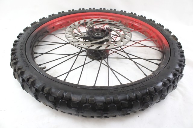 BETA RR 50 ENDURO CERCHIO RUOTA A RAGGI ANTERIORE 21" 07 - 09 FRONT WHEEL BULLONI DISCO ROVINATI