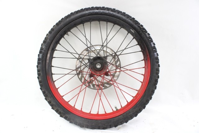 BETA RR 50 ENDURO CERCHIO RUOTA A RAGGI ANTERIORE 21" 07 - 09 FRONT WHEEL BULLONI DISCO ROVINATI