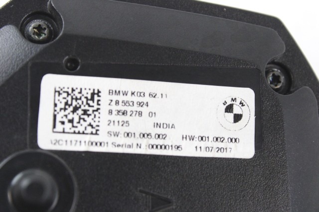 BMW G 310 GS 62118393702 STRUMENTAZIONE CONTACHILOMETRI K02 16 - 20 SPOEEDOMETER 62119444610 62118358278